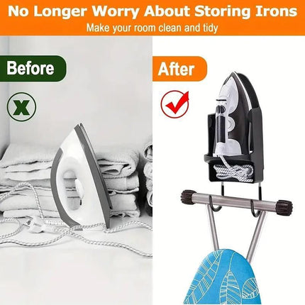 Iron Stand Double Hook Storage Rack Hanging Iron Holder for Home Organisation - White