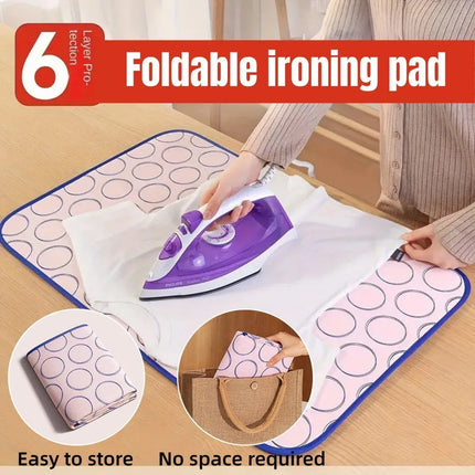 Home Travel Insulated Ironing Mat Non Slip Soft Folding Ironing Board Pad