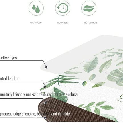 45x180cm Kitchen Mat Non-Slip Waterproof Pvc Floor Rug Carpet Anti-Oil Easy Clean - Whale