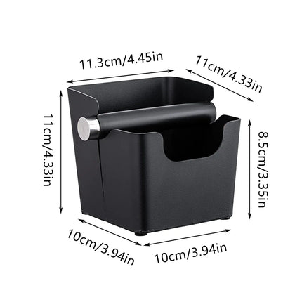 Square Coffee Grounds Knock Box Durable for Home Coffee Shop Use