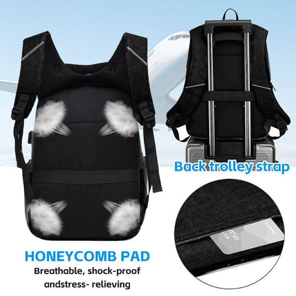 Men Business Bag Laptop Multi Functional Computer Bag Large Capacity Backpack