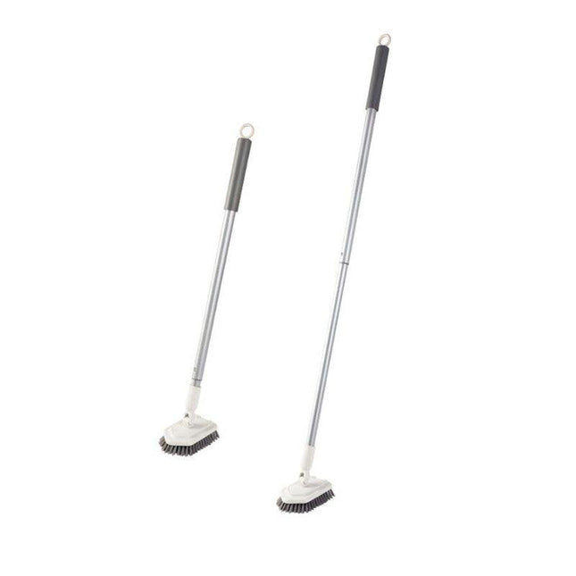 Long Handled Shower Scrub Brush with Extendable Pole for Bathroom Tiles