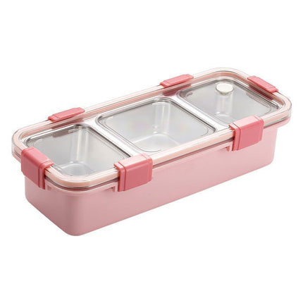 Stainless Steel Lunch Box Compartment Bento Box Food Container for Meal Prep Use - Green