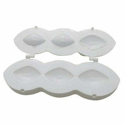 Meatball Maker Manual Meatloaf Mold Kibbeh Maker Press Minced Processor Tool - 9 Holes White