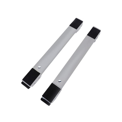 2pcs Adjustable Refrigerator Washing Machine Base Stand Movable Support Shelf - Grooved