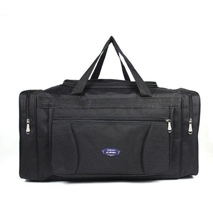 Large Capacity Waterproof Travel Luggage Bag Lightweight Foldable Handbag - Medium-Grey