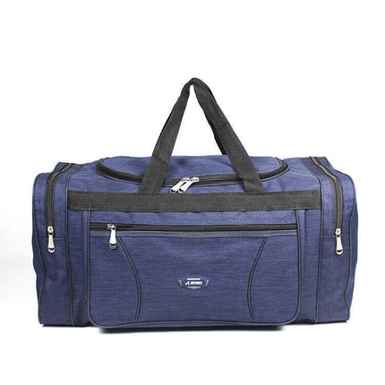 Large Capacity Waterproof Travel Luggage Bag Lightweight Foldable Handbag - Medium-Grey