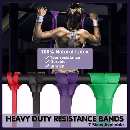 Heavy Duty Resistance Yoga Band Loop Exercise Fitness Workout Band Gym Band - Orange 170-230 lbs (83mm*2080mm)