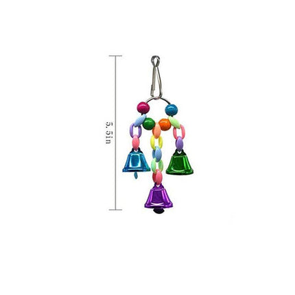 10pcs Parrot Toys Set Swing Ladder Chew Bell Toys for Cockatiels Budgies Cages