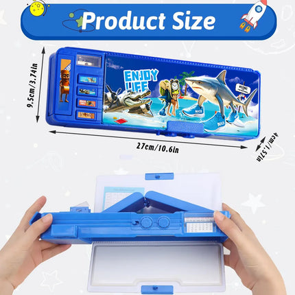 Astronaut Multifunctional Pencil Case for Stationery School Supplies Organiser