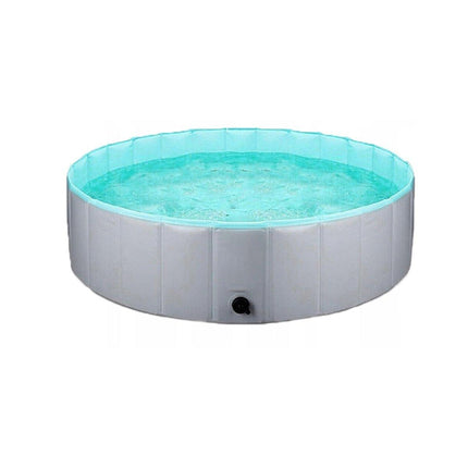 Pet Swimming Pool Foldable Portable Pool for Dogs Outdoor Summer Play - Red-120x30cm