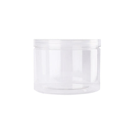 Wide Mouth Plastic Food Bottles 50pcs Transparent Sealed Storage Tanks Container - 10cm x 8.5cm