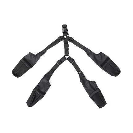 Dog Adjustable Suspender Boots Waterproof Dog Shoes Anti-Slip Pet Paw Protector - M
