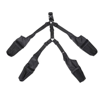 Dog Adjustable Suspender Boots Waterproof Dog Shoes Anti-Slip Pet Paw Protector - M
