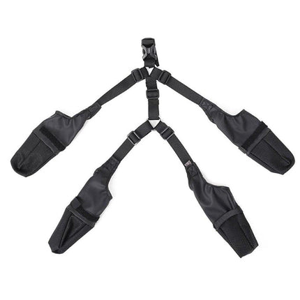 Dog Adjustable Suspender Boots Waterproof Dog Shoes Anti-Slip Pet Paw Protector - M
