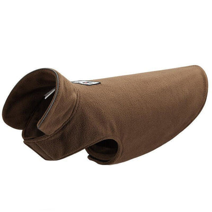 L Size Pet Dog Warm Coat Fleece Jacket Jumper Sweater Winter Puppy Vest Outfit - Yellow