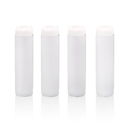 16oz Plastic Sauce Dispenser Bottles Large Capacity Double-ended Squeeze Bottles - Red
