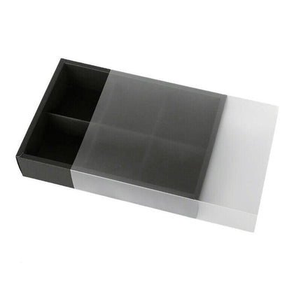 10PCS Cake Box with Transparent Lids Gift Packaging Boxes for Moon Cakes Cookie - Red