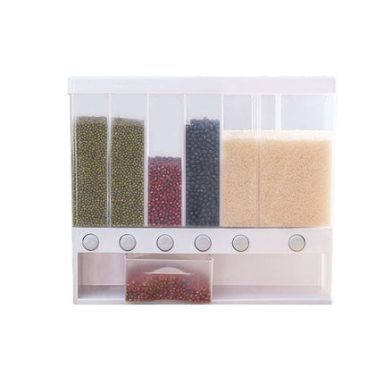 Wall-mounted Automatic Rice Dispenser Sealed Grain Plastic Storage Tank Grain