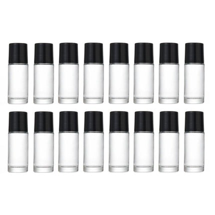 16X Clear Glass Roll On Bottle 30ml Extra Large Roller Ball Perfume Oil Underarm