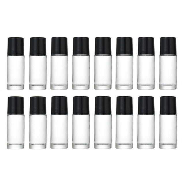 16X Clear Glass Roll On Bottle 30ml Extra Large Roller Ball Perfume Oil Underarm