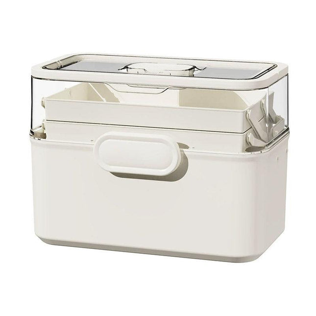 Large Capacity 3 Layer Medicine Box Family Medical Storage Case First Aid Supply