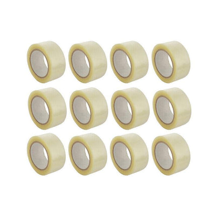 Clear Packing Tape 48mm x 100m for Carton Sealing 6 to 48 Rolls - 6 Rolls