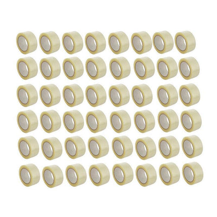 Clear Packing Tape 48mm x 100m for Carton Sealing 6 to 48 Rolls - 6 Rolls