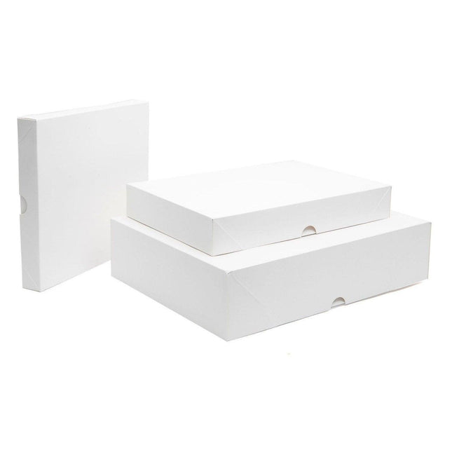 Premium Shirt Packaging Boxes 350g White Cardboard 2Sizes Easy Storage Flat Pack - 25pcs-11*8.5*1.5inch