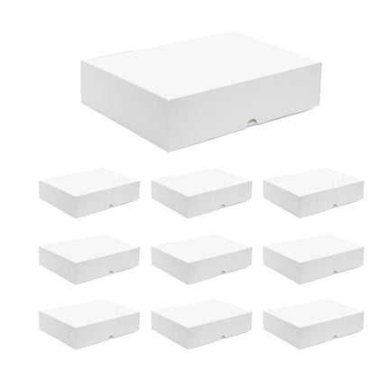 Premium Shirt Packaging Boxes 350g White Cardboard 2Sizes Easy Storage Flat Pack - 25pcs-11*8.5*1.5inch