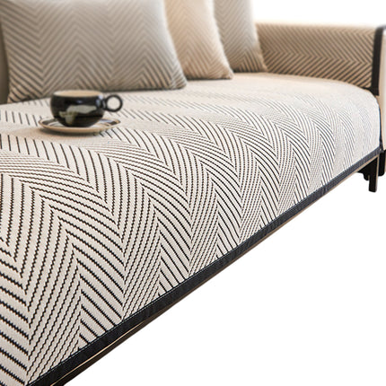 Sofa Cushion Cover Modern Non Slip Couch Protector Furniture Seat Slipcover Pad - 70x210cm
