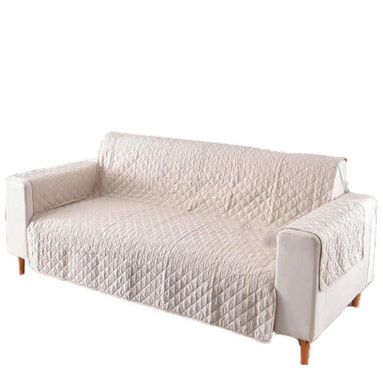 190x195cm Seater Pet Sofa Protector Cover Quilted Couch Covers Lounge Slipcover - Beige