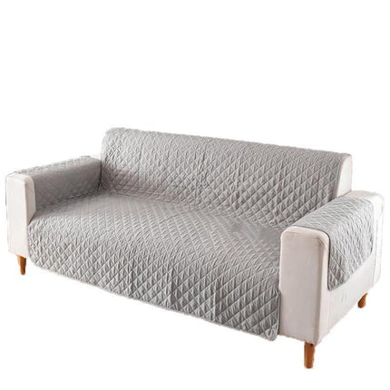 190x195cm Seater Pet Sofa Protector Cover Quilted Couch Covers Lounge Slipcover - Coffee