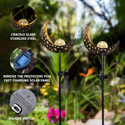 Solar Lights LED Garden Decor Outdoor Path Lights Lawn Light Lantern Lamp - 1X Sun