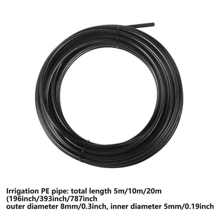 5M 10M 20M Garden Watering System Adjustable Spray Irrigation Hose Sprinkler - 20m