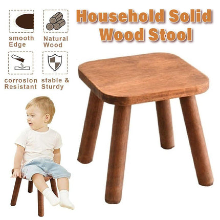 Wooden Short Stool Living Room Shoe Changing Stool Home Furniture Seat
