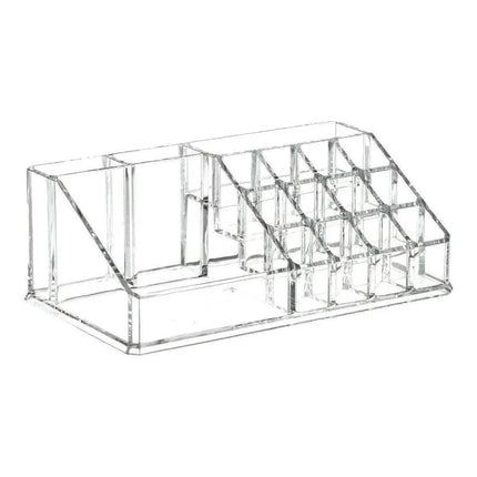 Desktop Transparent Storage Organizer Box Multi-Compartment Display Rack Holder - 16 grids