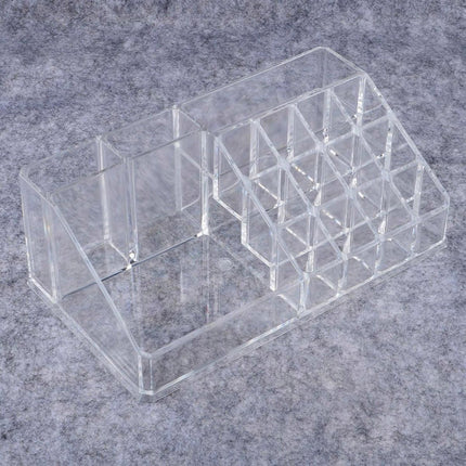 Desktop Transparent Storage Organizer Box Multi-Compartment Display Rack Holder - 16 grids