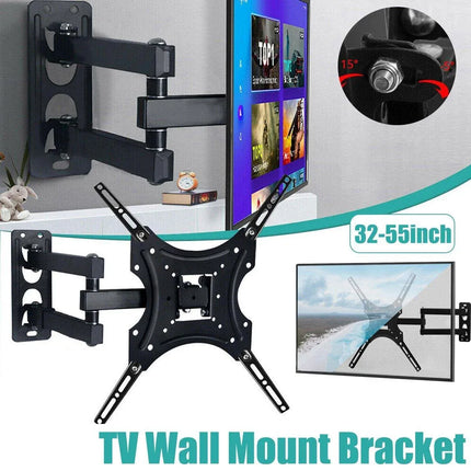 TV Wall Mount Bracket for 32-55 Inch TVs Tilt and Swivel, 1 Piece
