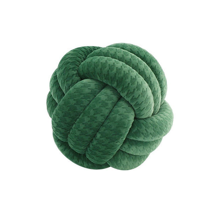 Three-Strand Braided Round Pillow Sofa Cushion Decorative Pillow for Living Room - Pink