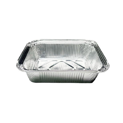 125PCS Disposable Quadrate Tin Foil Pans Oven Grill Safe Non-Stick Baking Trays - 125pcs-410ml