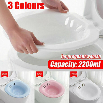 Au Portable Hemorrhoid Therapy Sitz Bath Toilet Bidet Tub For Pregnant Patientau - Blue