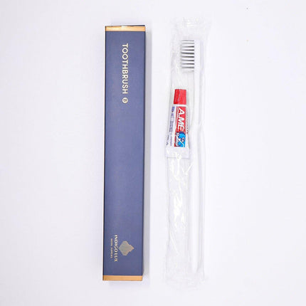 Star Hotel Toiletries Toothbrush and Toothpaste Set for Guesthouse Travel Use - D