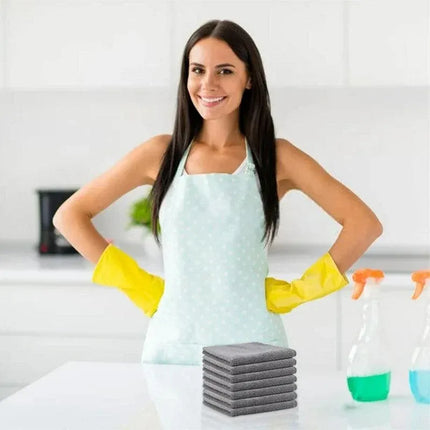 50pcs Microfibre Cleaning Cloths Household Car Dusting Wipes Reusable Soft Towel