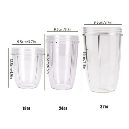 Blender Cups 32OZ 24OZ 18OZ Replacement Accessories Juicer Ice Crushing Blades - 18oz
