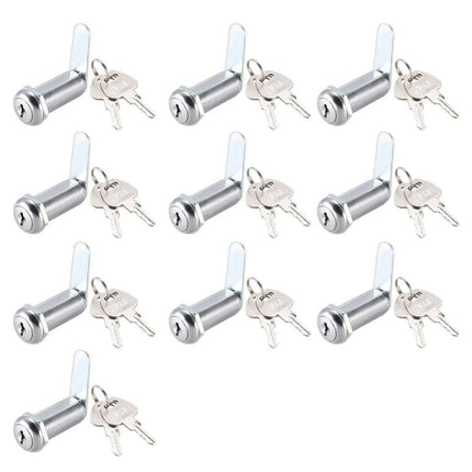 1/5/10pcs File Cabinet Drawer Milk Box Swivel Lock Small Round Security Lock - 16mm-10PCS