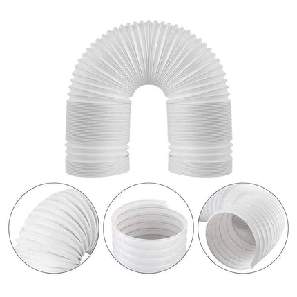 Portable Air Conditioner Exhaust Hose 13/15cm Extendable Vent Pipe PP Steel Wire - 2m x 13cm