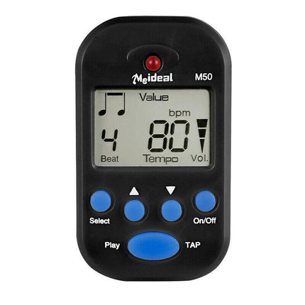 Metronome Digital Lcd Clip-On Mini Professional For Guitar Violin Accessories Au - Blue