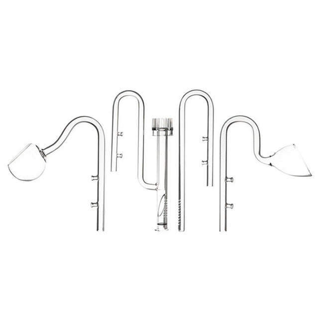 Aquarium Glass Inlet Outlet Pipe Fish Tank Filter Oil Film Remover Plant Holder - Oil removal inlet-12mm