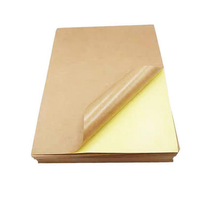 A4 Self Adhesive Sticker Paper Sheet Label Laser Inkjet Print Mailing Address - White Matte4*14-100PCS
